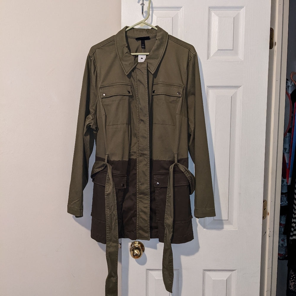 Lane Bryant 2-tone Olive green jacket Size 20